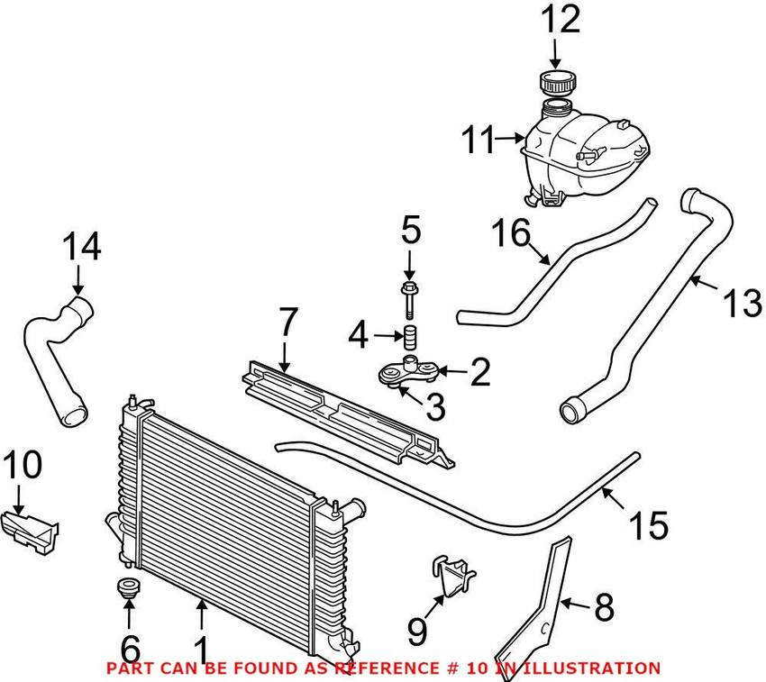 Radiator Air Deflector - Passenger Side Lower